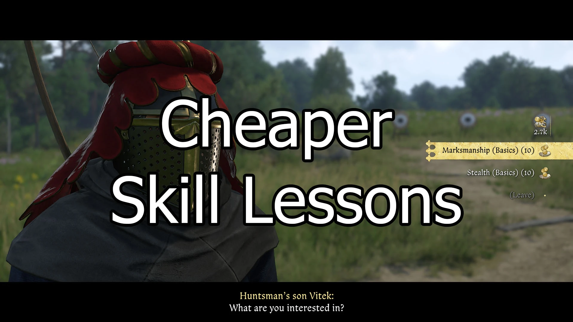 Cheaper Skill Lessons Mod
