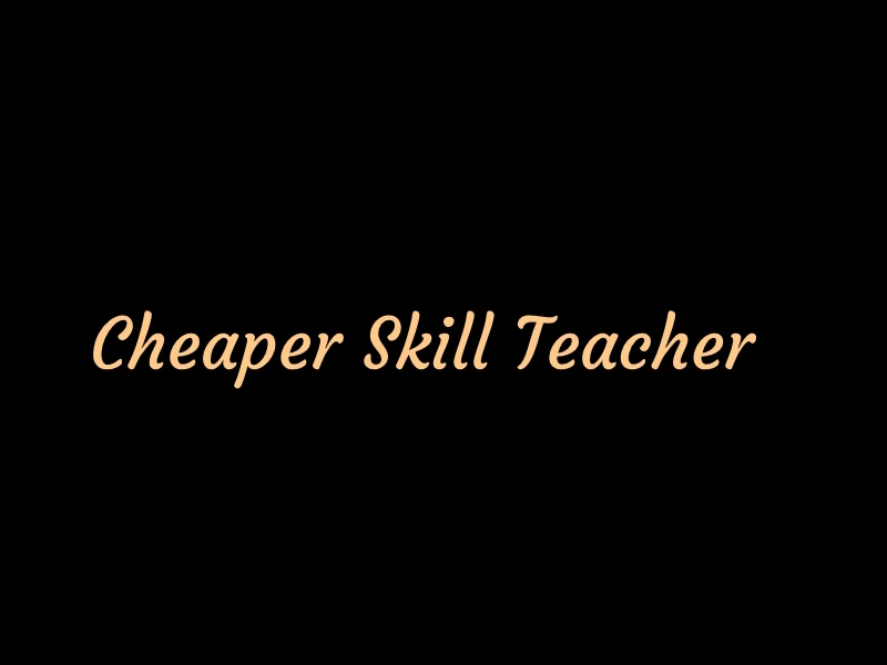 Cheaper Skill Teacher Mod