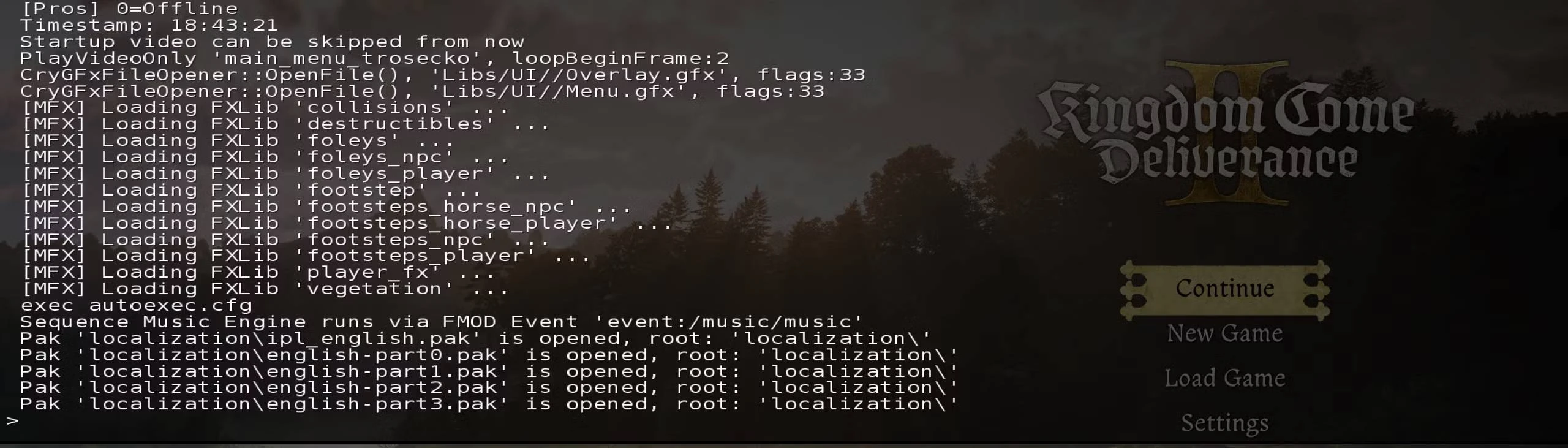Enable Devmode and use console for Non-Steam KCD 2
