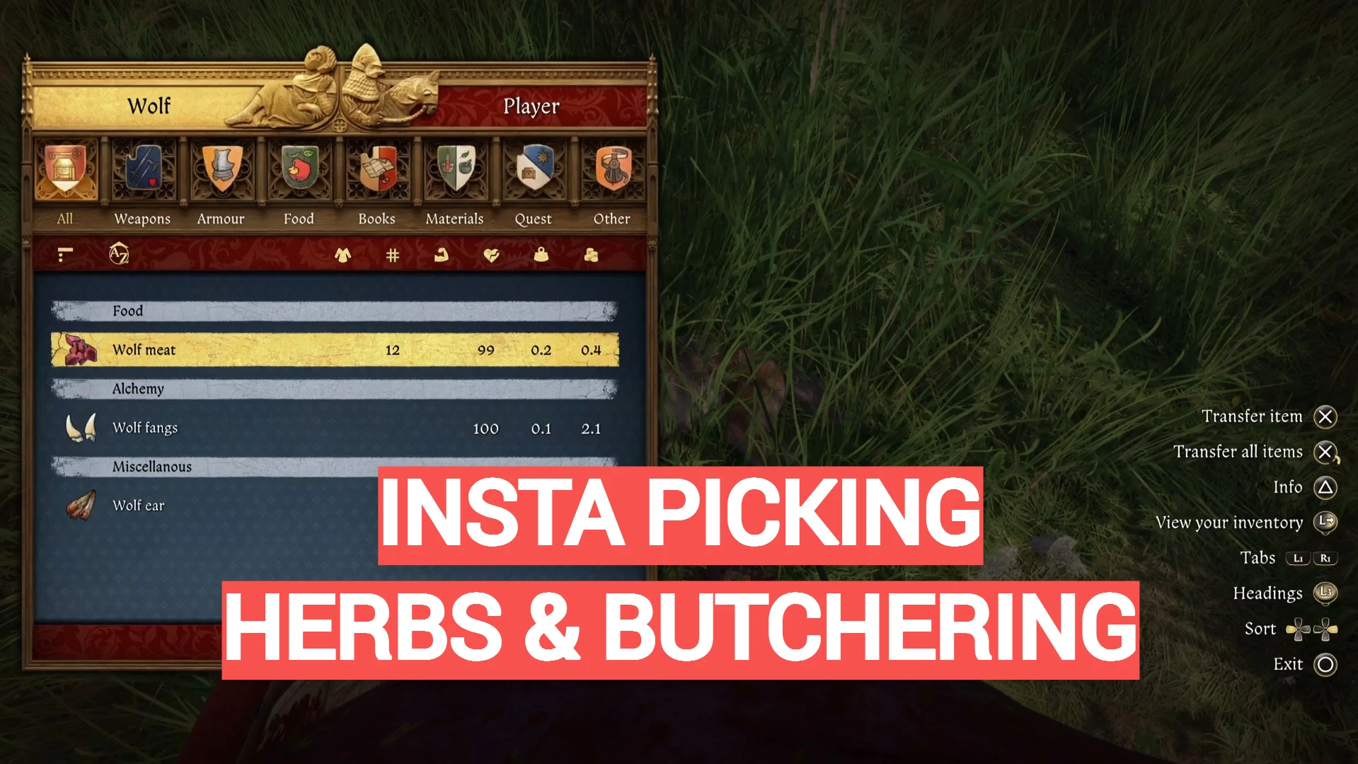 Insta Picking Herbs and Butchering