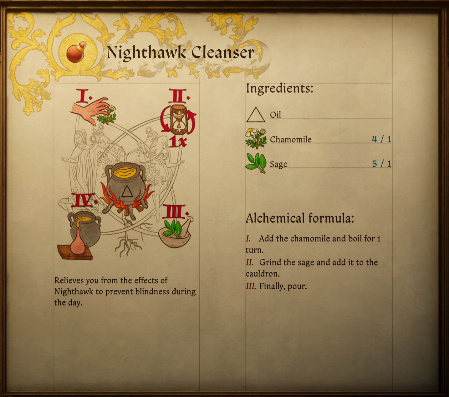 Nighthawk Cleanser Potion mod