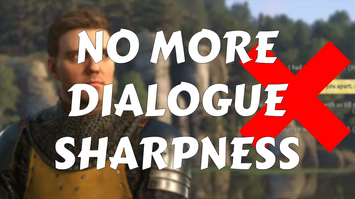 No More Sharpness in Dialogue