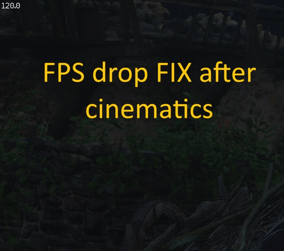 FPS Drop Fix After Cinematics